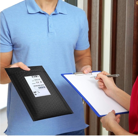 Black Bubble Mailers (25 Pack) 6x9 Padded Waterproof Envelope Shipping Supplies - Picture 3 of 7